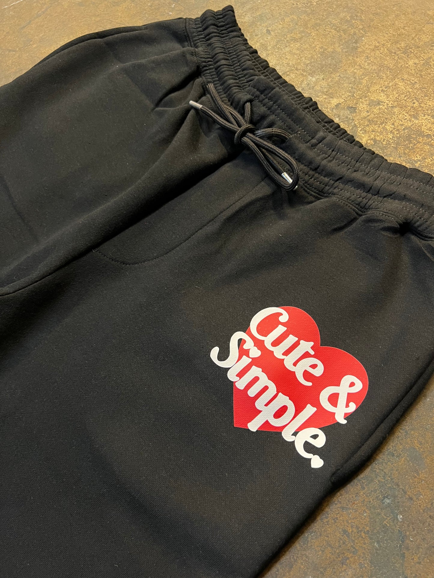 “Cute & Simple” Stacked Sweatpants