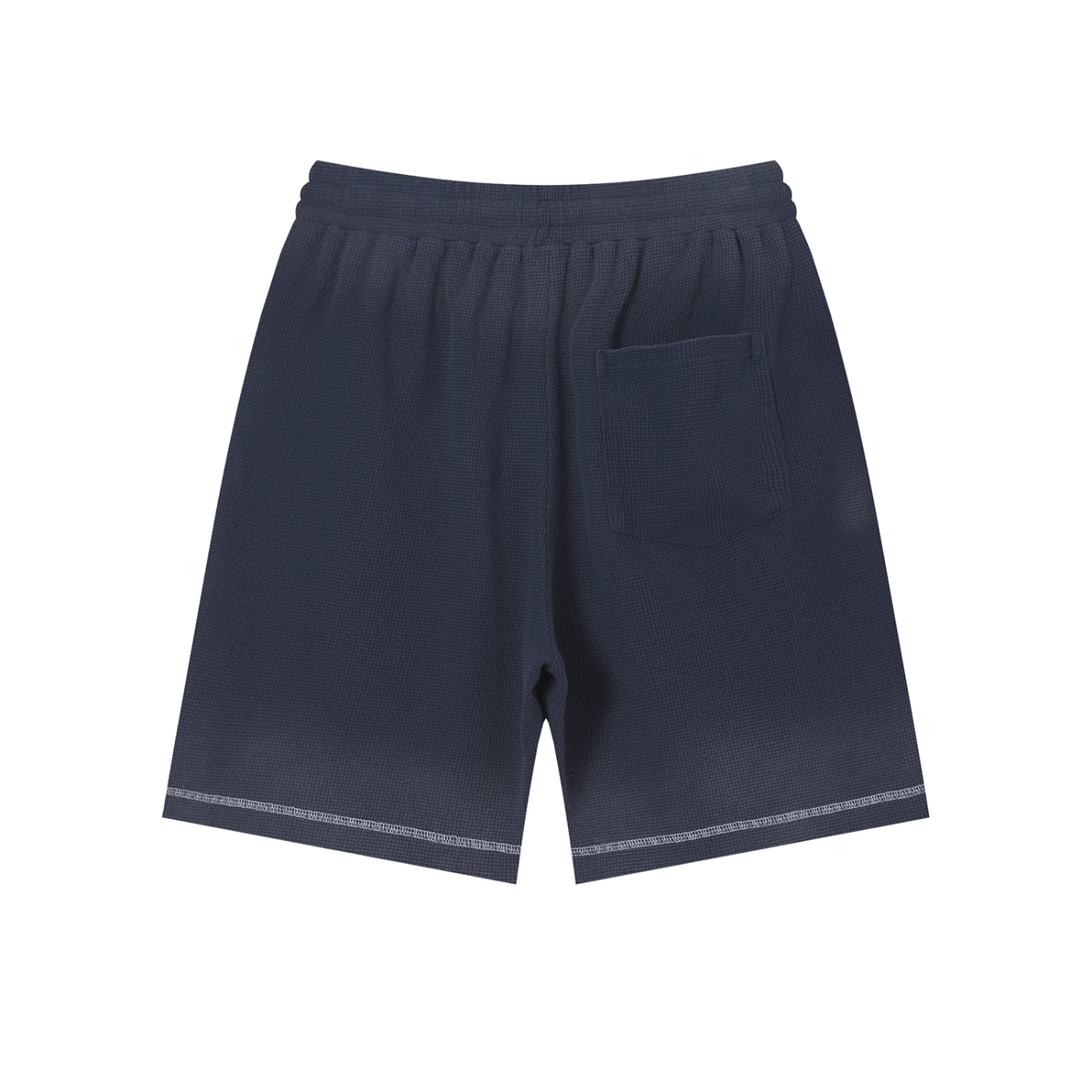 Simple "World Order" 10 Year Anniversary Unisex Sunfade Waffle Raw Hem Shorts