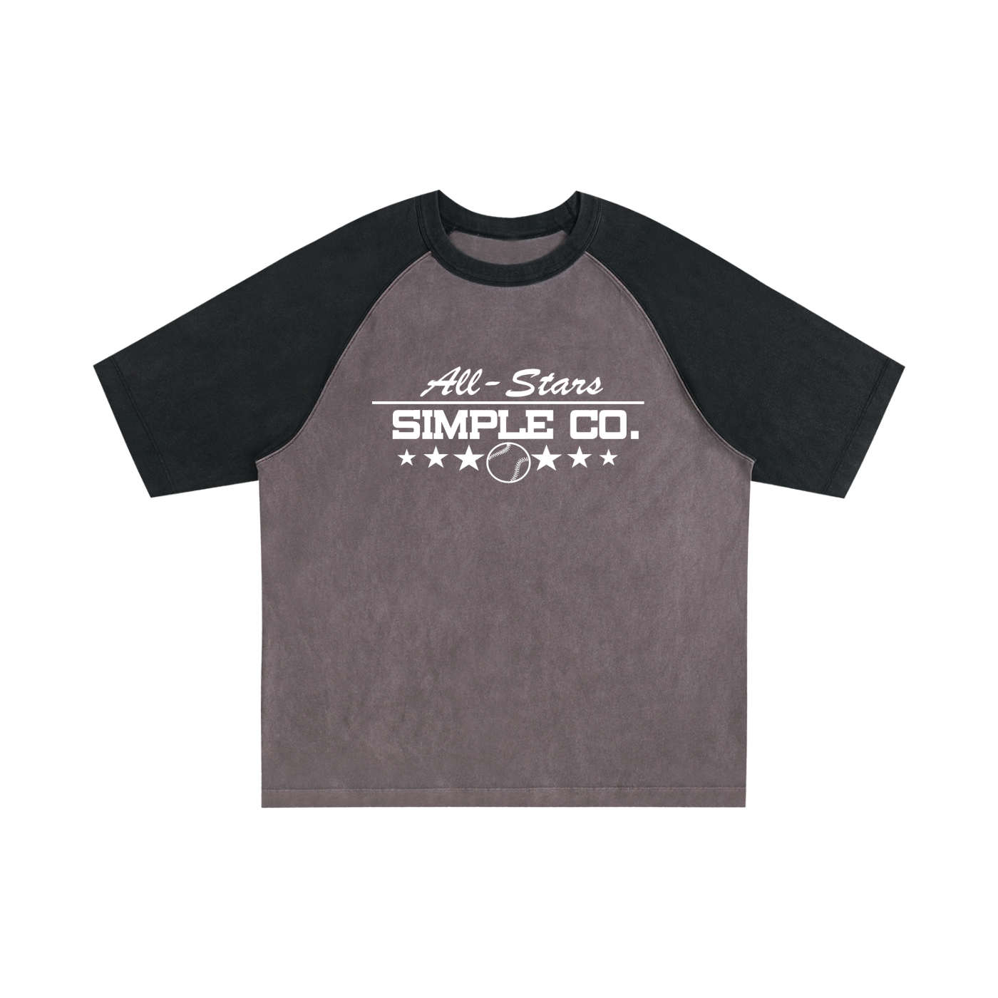 Simple "All Star" 10 Year Anniversary Raglan Sleeve T-Shirt