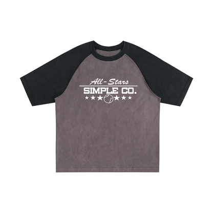 Simple "All Star" 10 Year Anniversary Raglan Sleeve T-Shirt