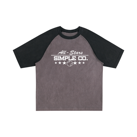 Simple "All Star" 10 Year Anniversary Raglan Sleeve T-Shirt