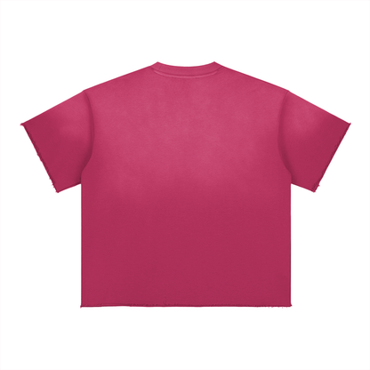 Simple "Black is beautiful" 10 Year Anniversary Sun Fade Raw Edge T-Shirt