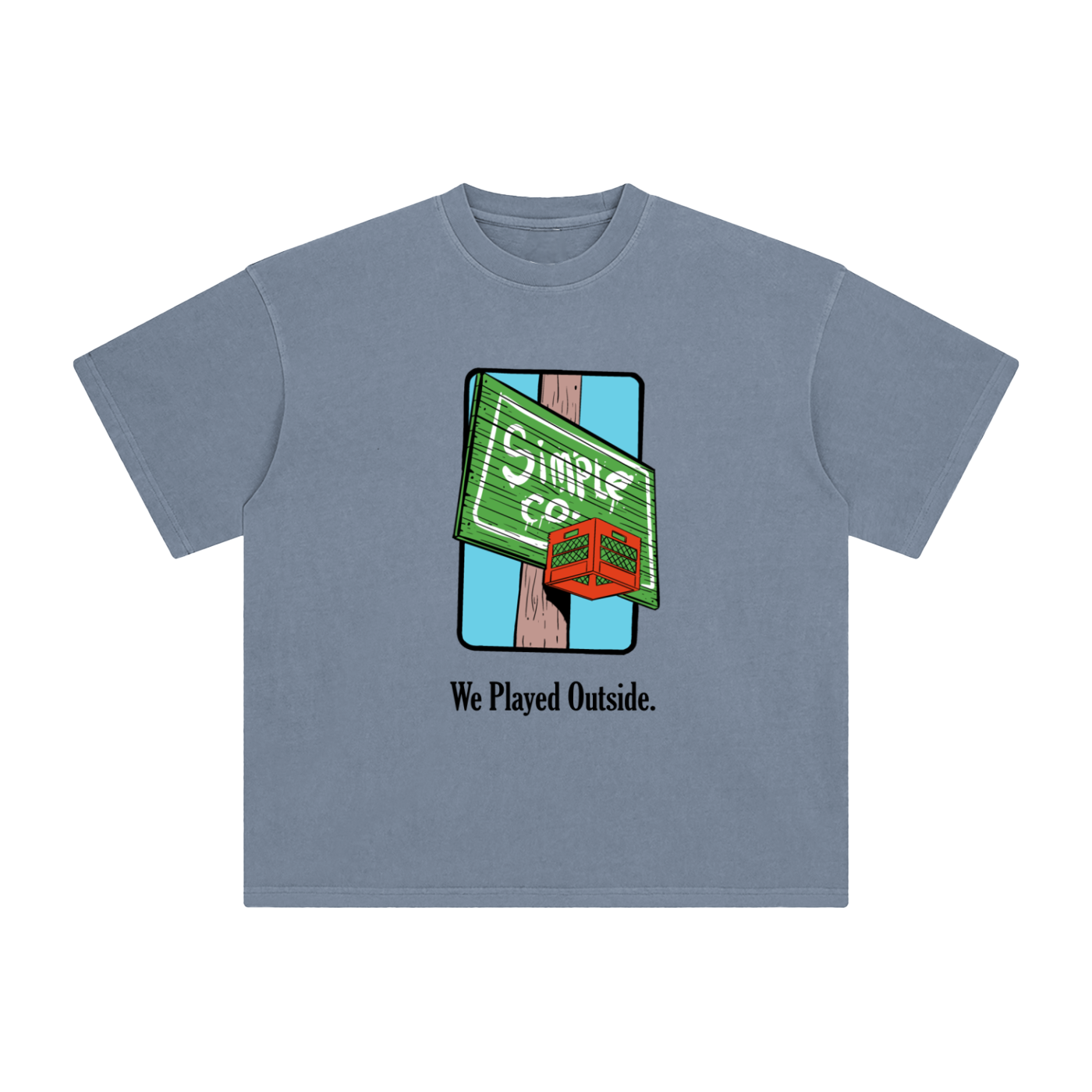 Simple Co "We Played Outside" 10 Year Anniversary Heavyweight T-Shirt