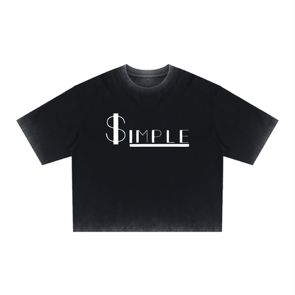 Simple Co "OG" 10 Year Anniversary Unisex Reverse Dyed Boxy T-Shirt
