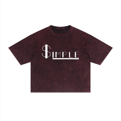 Simple "Og" 10 Year Anniversary Unisex Mineral Wash Boxy T-Shirt