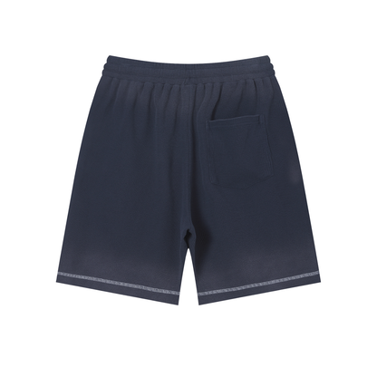Simple "World Order" 10 Year Anniversary Unisex Sunfade Waffle Raw Hem Shorts