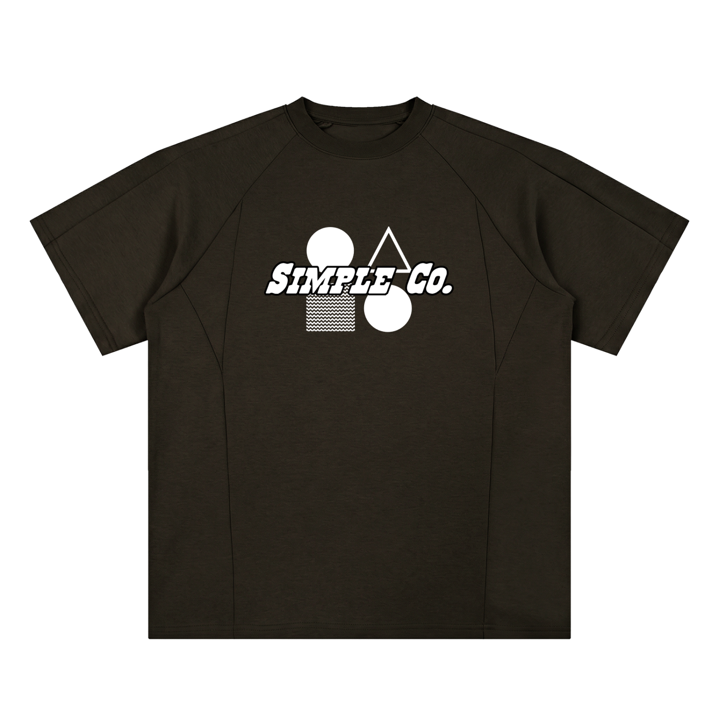 Simple "2.0' 10 Year Anniversary Unisex Oversized Paneled Raglan T-Shirt