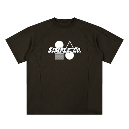 Simple "2.0' 10 Year Anniversary Unisex Oversized Paneled Raglan T-Shirt