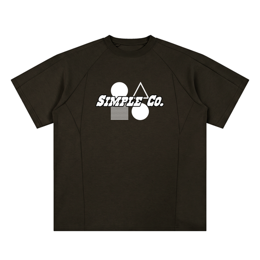 Simple "2.0' 10 Year Anniversary Unisex Oversized Paneled Raglan T-Shirt