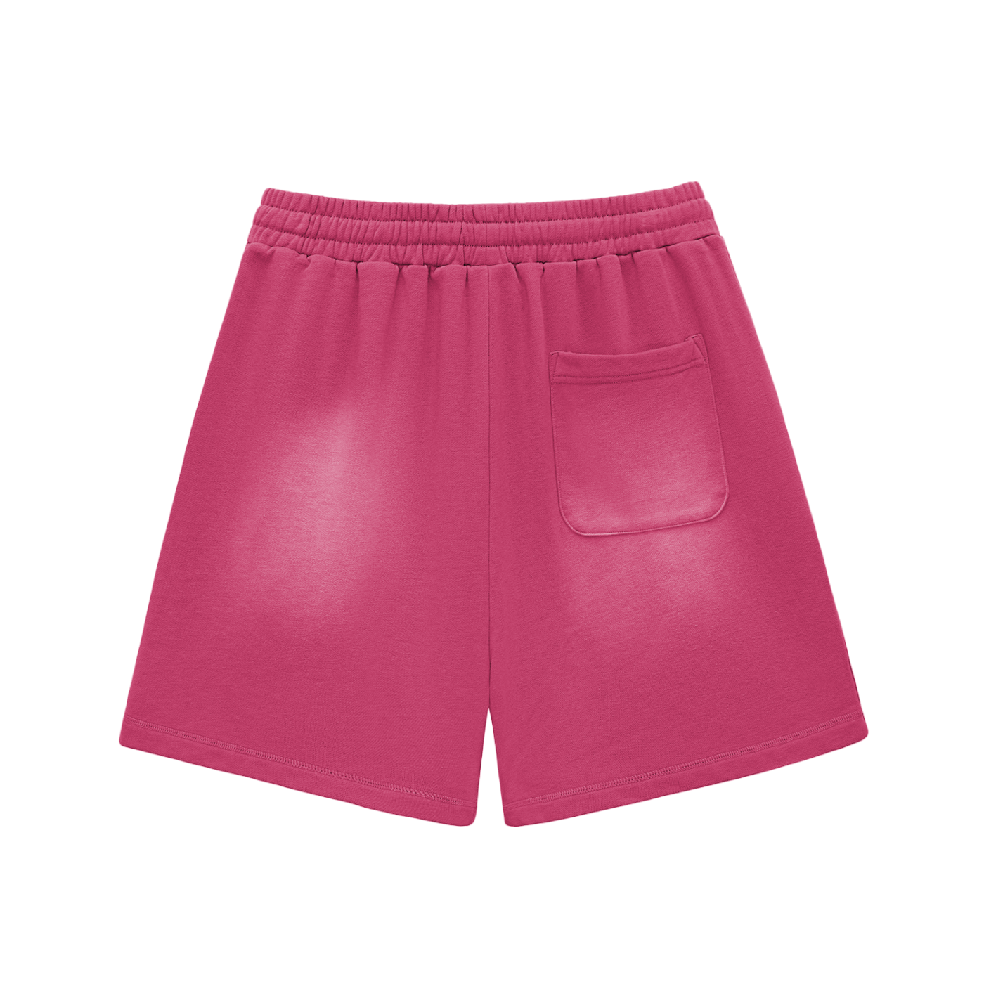 Simple "Black is beautiful" 10 Year Anniversary Sun Fade Raw Edge Cotton Shorts