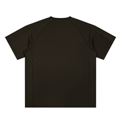 Simple "2.0' 10 Year Anniversary Unisex Oversized Paneled Raglan T-Shirt